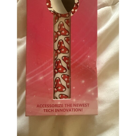 Disney Minnie Mouse Bow Apple AirTag Watch Wrist Band Size 9.6’’ New - Picture 2 of 8